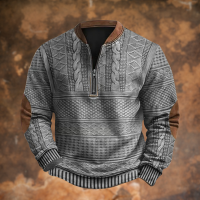 Lucien™ | Pull à Col Zippé en Maille