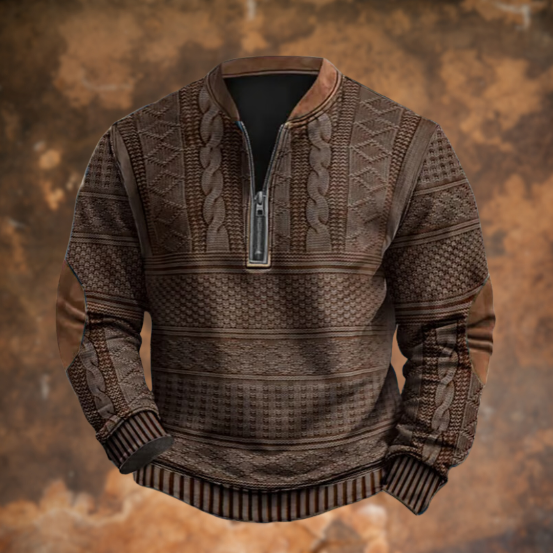 Lucien™ | Pull à Col Zippé en Maille