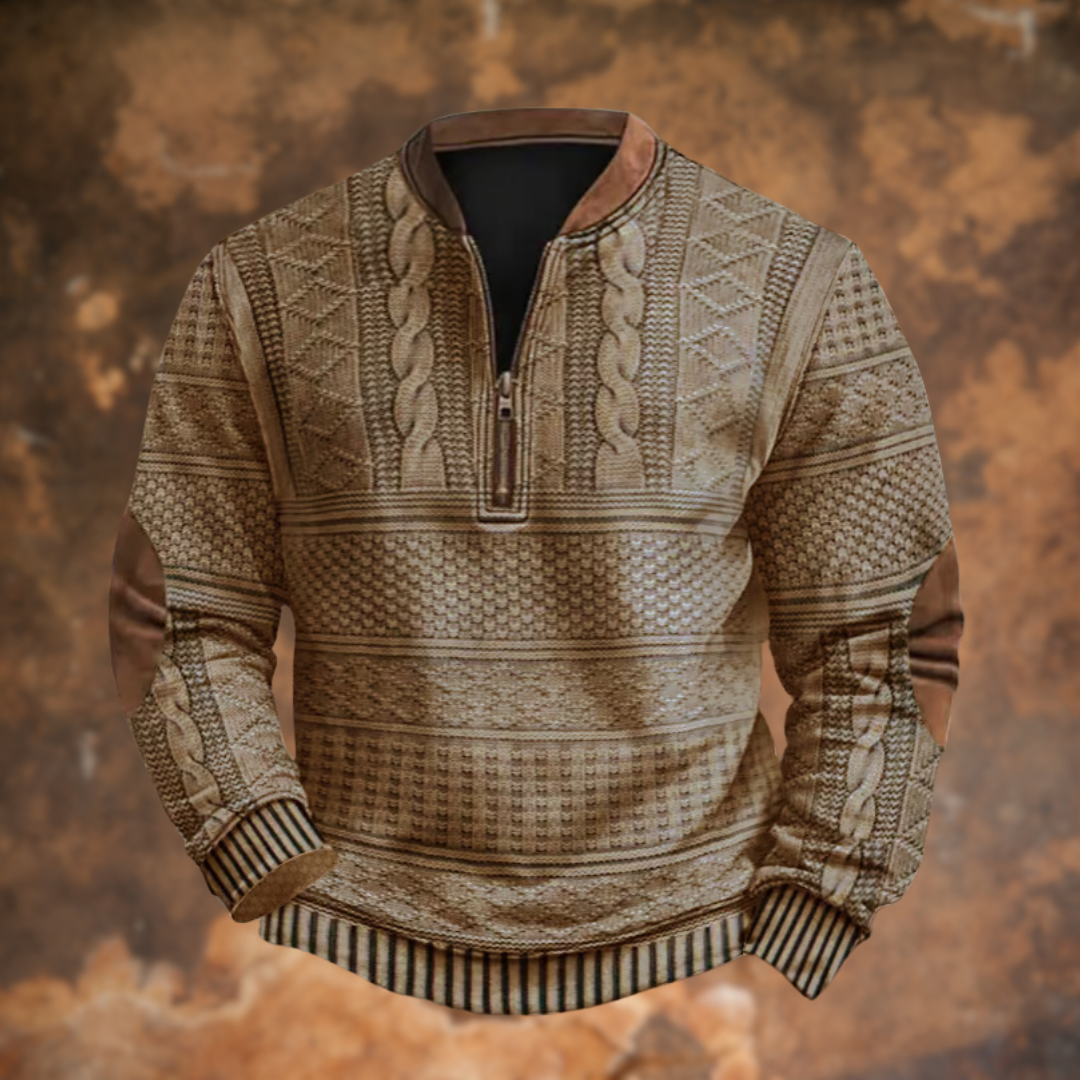 Lucien™ | Pull à Col Zippé en Maille