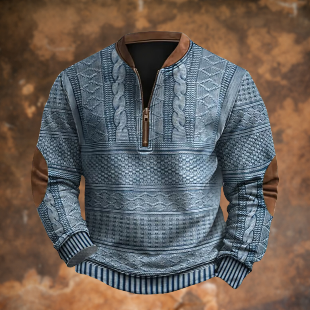 Lucien™ | Pull à Col Zippé en Maille