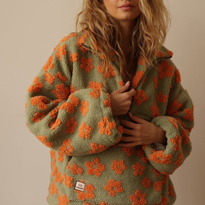 Simone™ | Pull en Polaire Fleurie