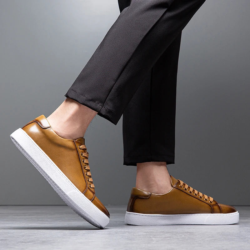 David™ | Baskets en Cuir pour Homme