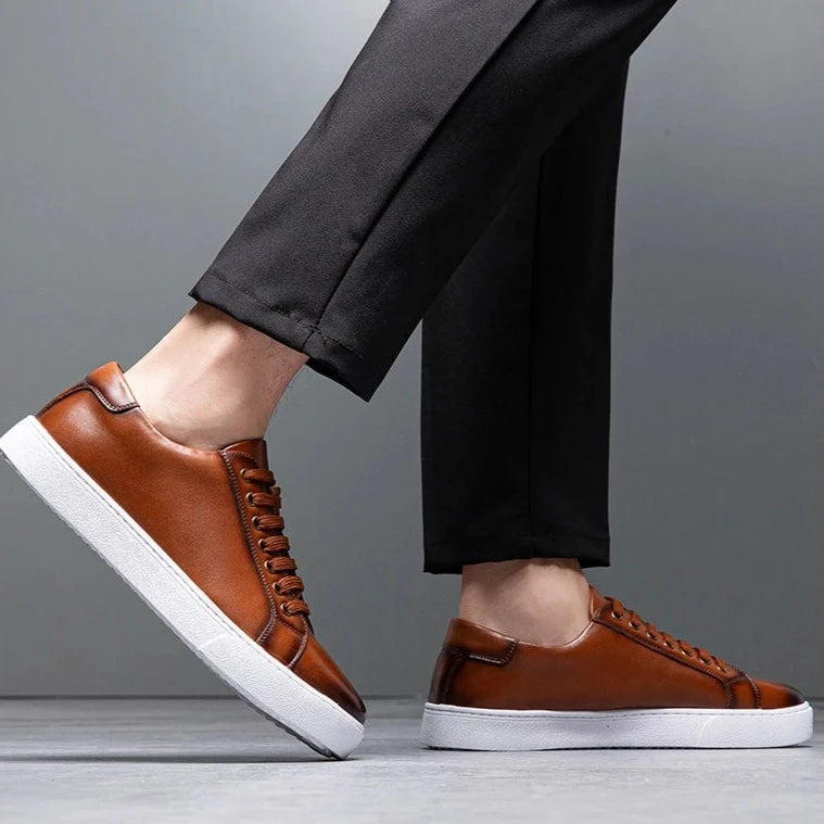 David™ | Baskets en Cuir pour Homme