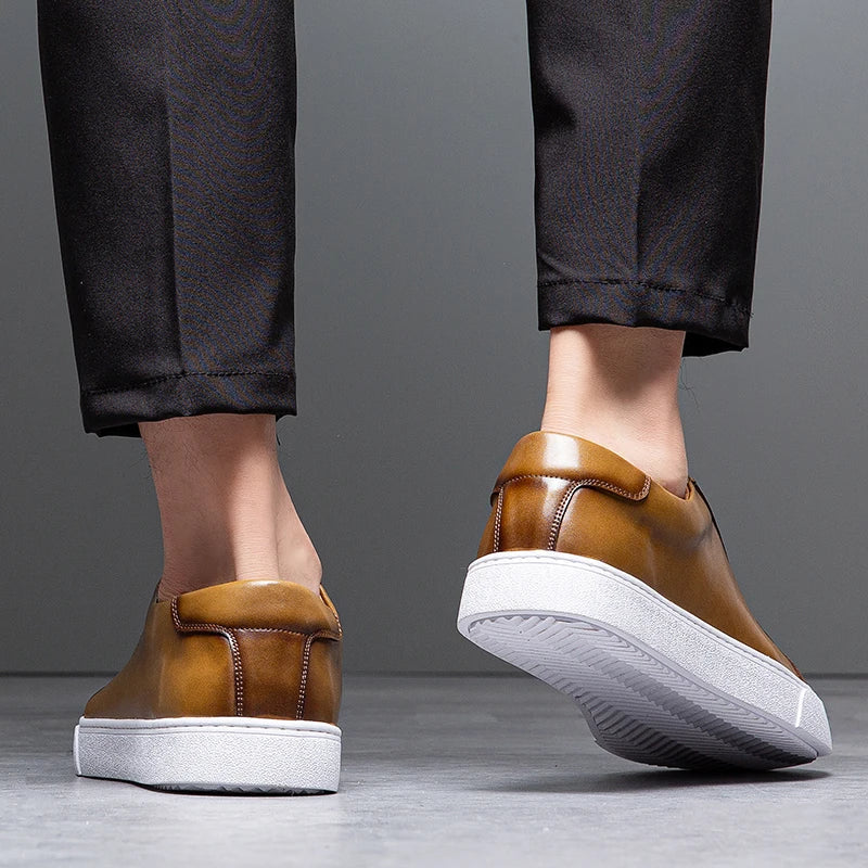 David™ | Baskets en Cuir pour Homme