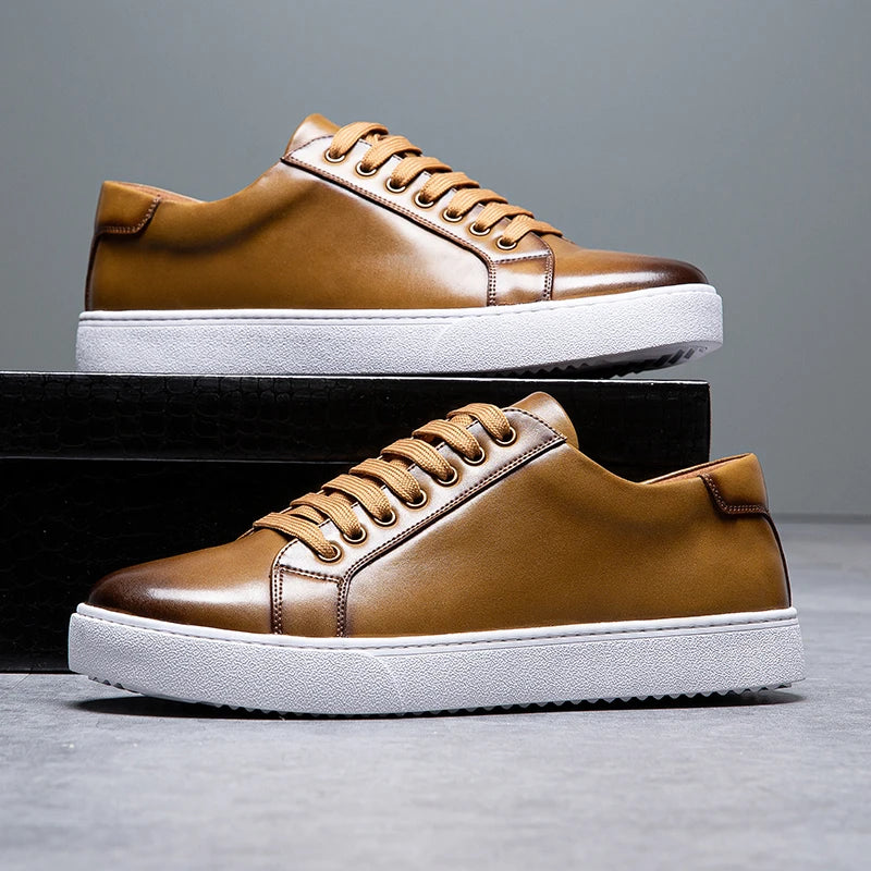 David™ | Baskets en Cuir pour Homme