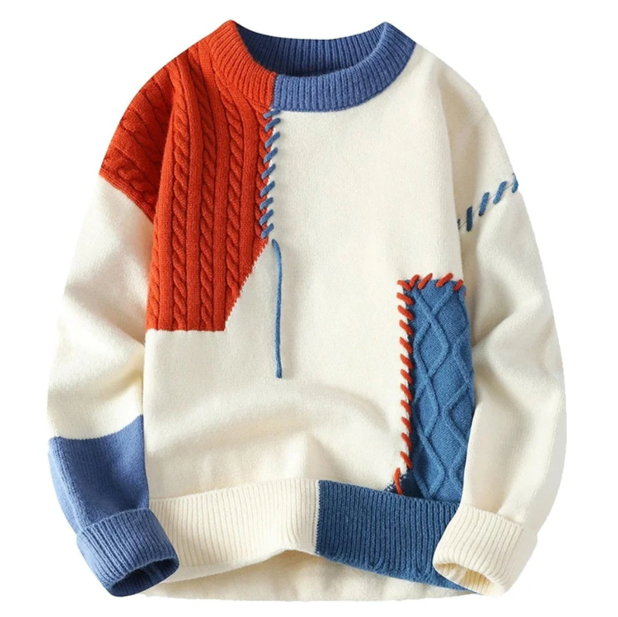 Alex™ | Pull Patchwork Moderne