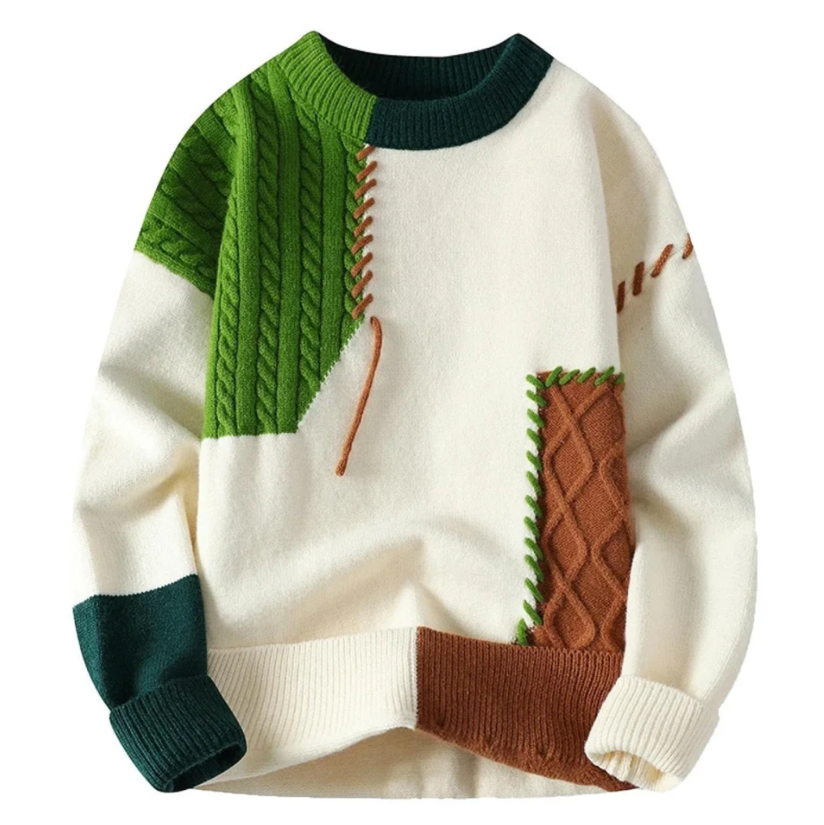 Alex™ | Pull Patchwork Moderne