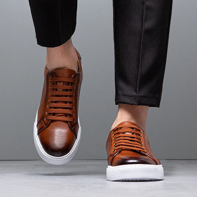 David™ | Baskets en Cuir pour Homme
