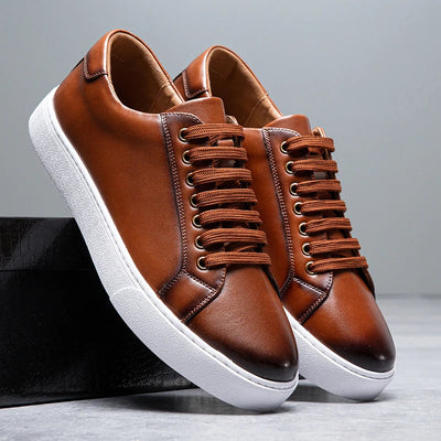 David™ | Baskets en Cuir pour Homme
