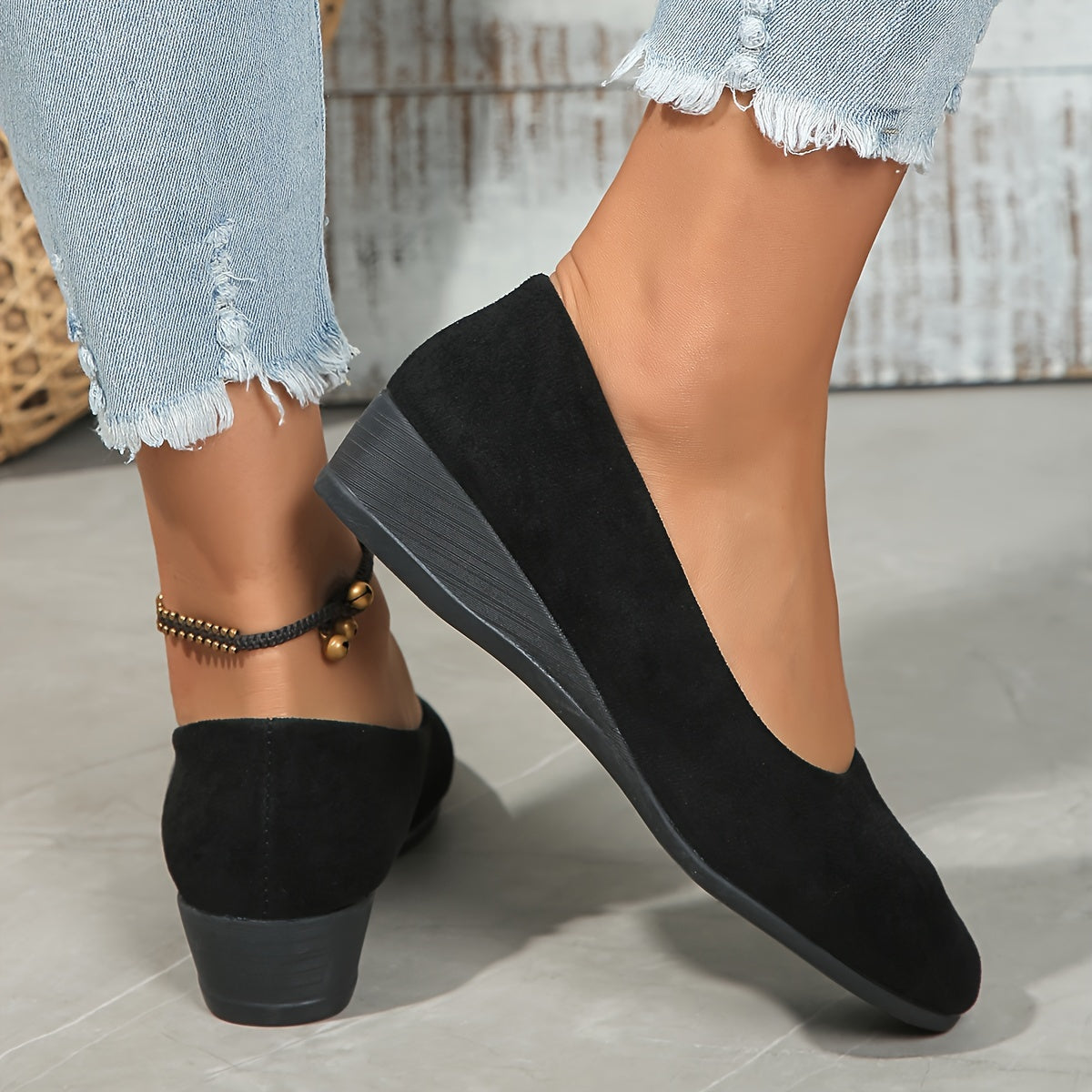 Jacqueline™ | Ballerines Confortables à Talon Compensé